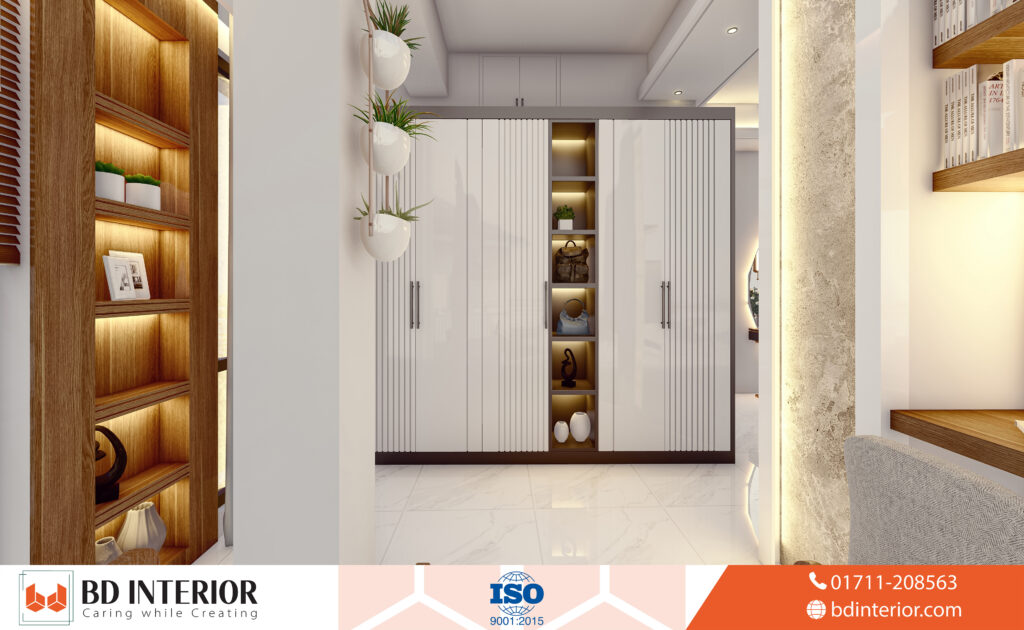 Impact of Interior Design White Walls on Spaces 1 interior wall almirah design