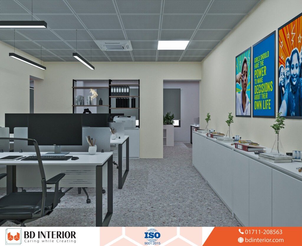 Office Interior Design Ideas: Transform Your Workspace in Bangladesh 2 Modern Motivational Office with Collaborative Workstations