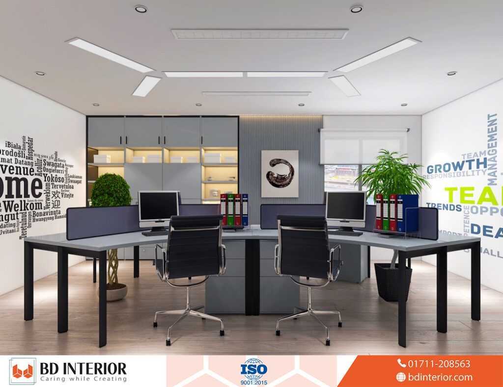 Interior Design for Office: Creating Spaces That Drive Success 8 Modern Workspace Harmony A Calm and Productive Office Interior