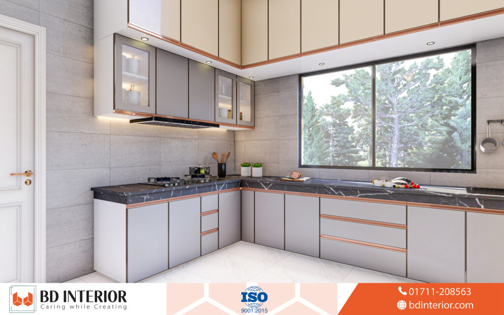 Interior Design Open Kitchen in Bangladesh: A Complete Design Guide 4 kitchen cabinet interior design 1