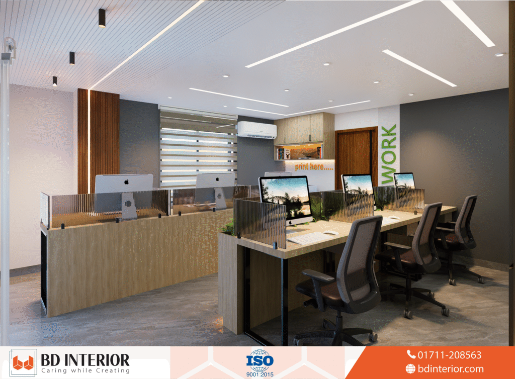 How to Choose the Best Interior Design Company in Dhaka 4 ontemporary Office Reception with Statement Desk