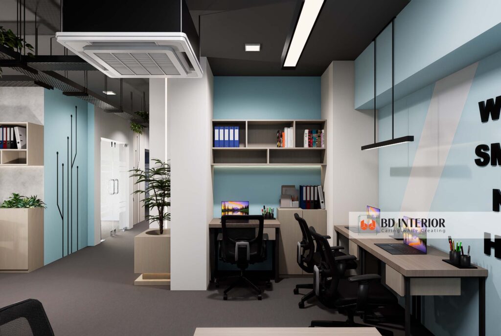 Office Interior Design Ideas: Transform Your Workspace in Bangladesh 4 office employee work room