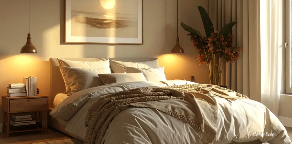 How to Find a Trusted Interior Design Company in Bangladesh: Pro Tips 1 Cozy modern bedroom with ambient lighting and plush bedding.