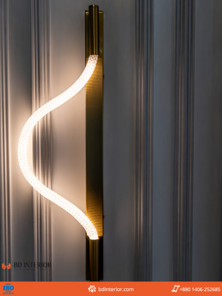 Best Room Decoration: 2026 Interior Design Trends & Tips 4 LED wall light with curved design for interior dec.