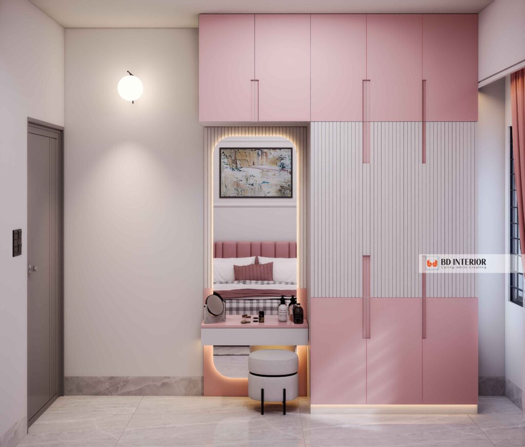 Wardrobe Design for Small Bedroom Bangladesh Tactics Only Local Experts Know 4 Pink wardrobe and vanity for stylish interior desi.