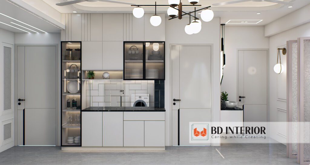 Hidden Interior Design Facts That Unlock Your Dream Home (Seriously!) 2 Modern minimalist kitchen with sleek white cabinet.