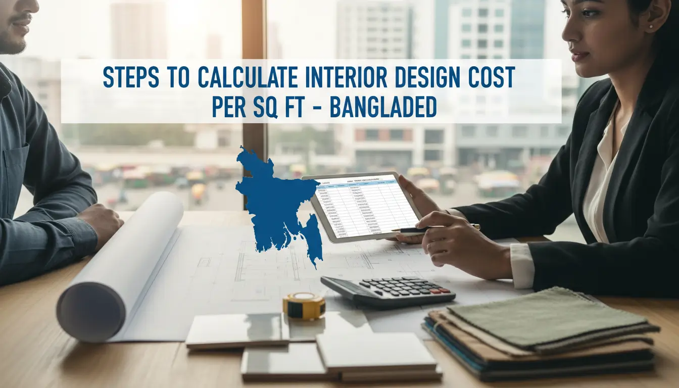 Steps to Calculate Interior Design Cost Per Square Feet in Bangladesh