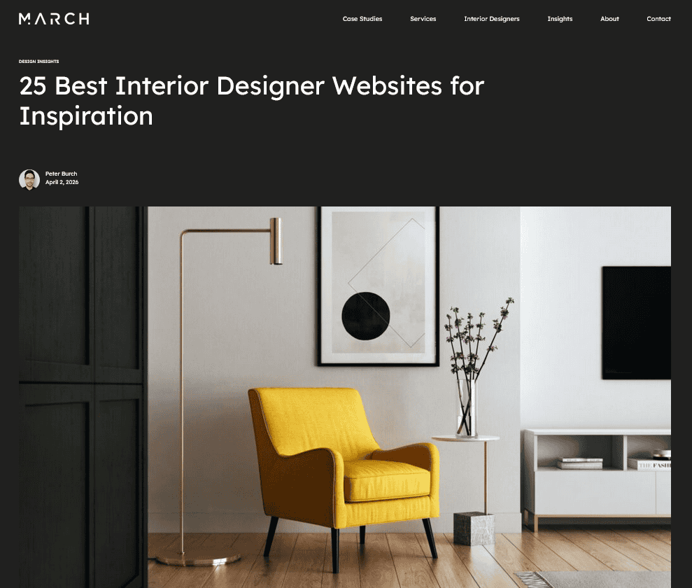 10 Best Interior Design Websites for Homeowners and Decor Enthusiasts 10 March Brandings Designer
