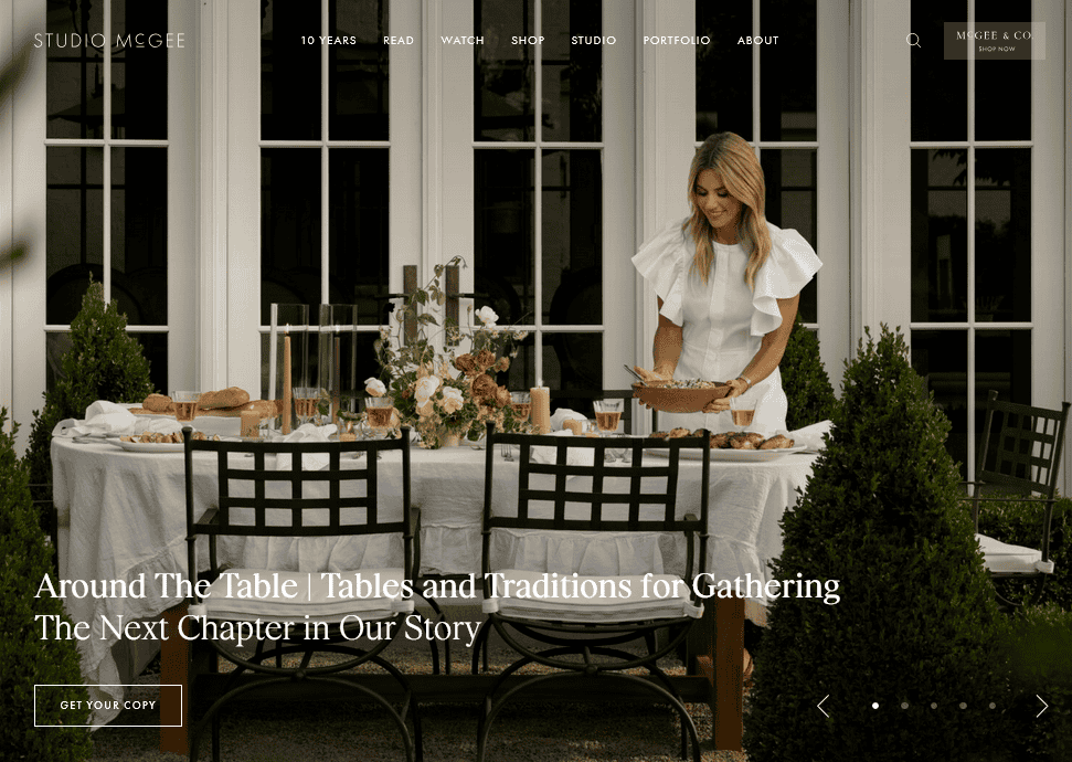 10 Best Interior Design Websites for Homeowners and Decor Enthusiasts 7 Outdoor dining table with woman preparing food for.