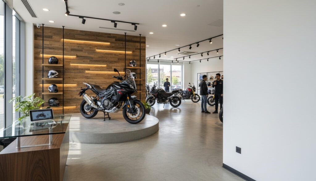 Bike Showroom Interior Design Essentials for Dealers in Bangladesh 1 bike showroom interior design
