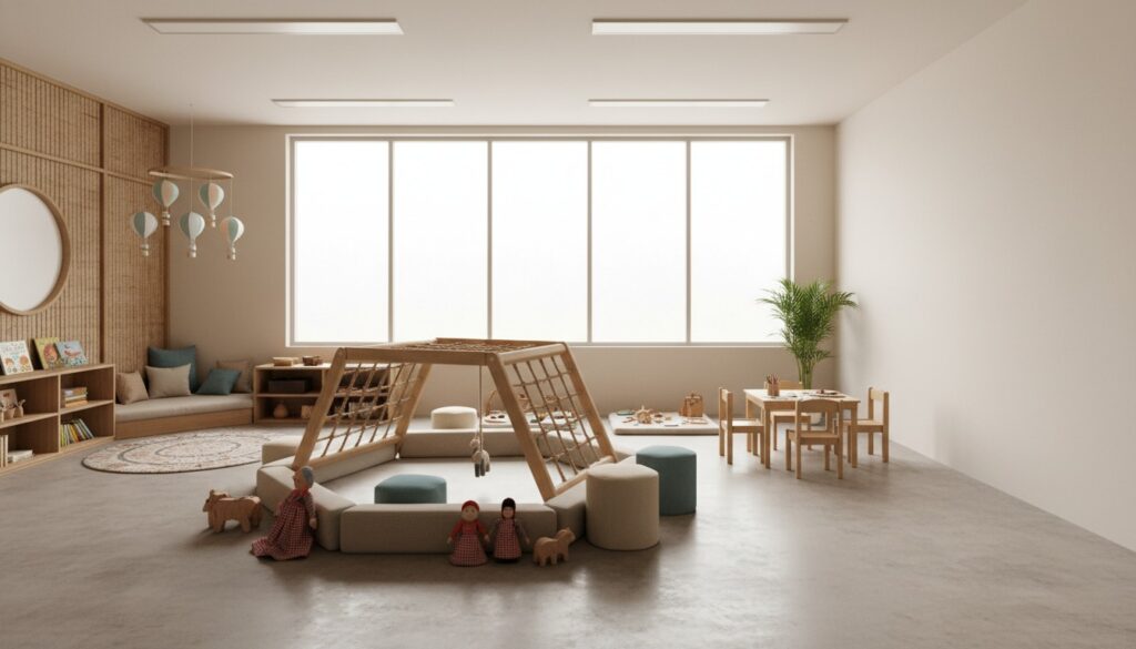 Daycare Center Interior Design That Balances Safety, Play, and Calm for Children 1 daycare center interior design
