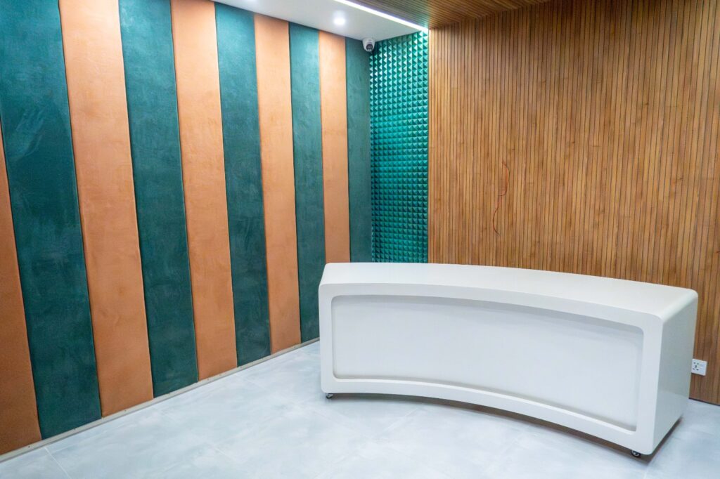 Podcast Studio Interior Design Bangladesh, Silence the Echo, Amplify Your Voice 2 podcast room