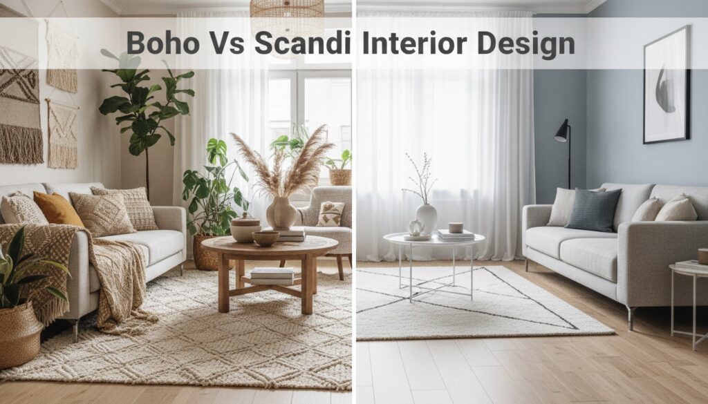 5 Key Differences Between Boho and Scandi Interior Design Explained 6 boho vs scandi interior design differences