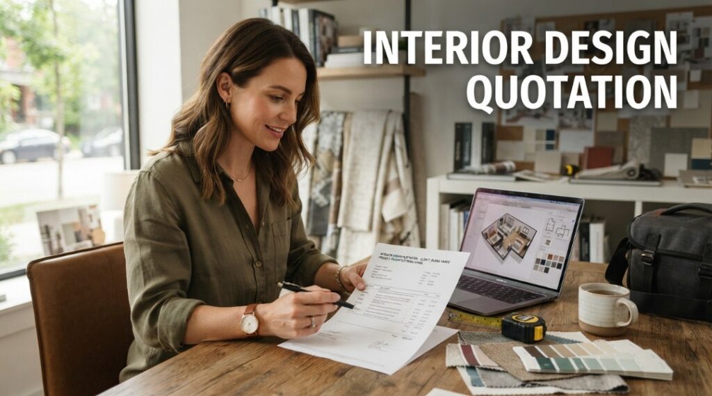 how to make interior design quotation